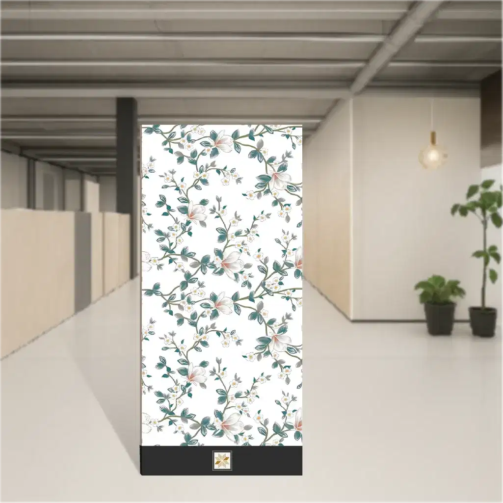 Vitrified Multi Decor 09 Tropical Florals Matt Rectangular Tiles TL-6109-E (4x2 feet | 9 mm)-0