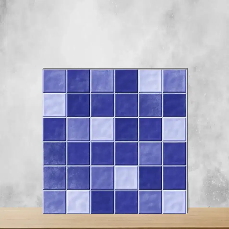 Ceramic Lusso Cosmo Navy Glossy Square Tiles TL-6449-C (12x12 inch | 10 mm)-0