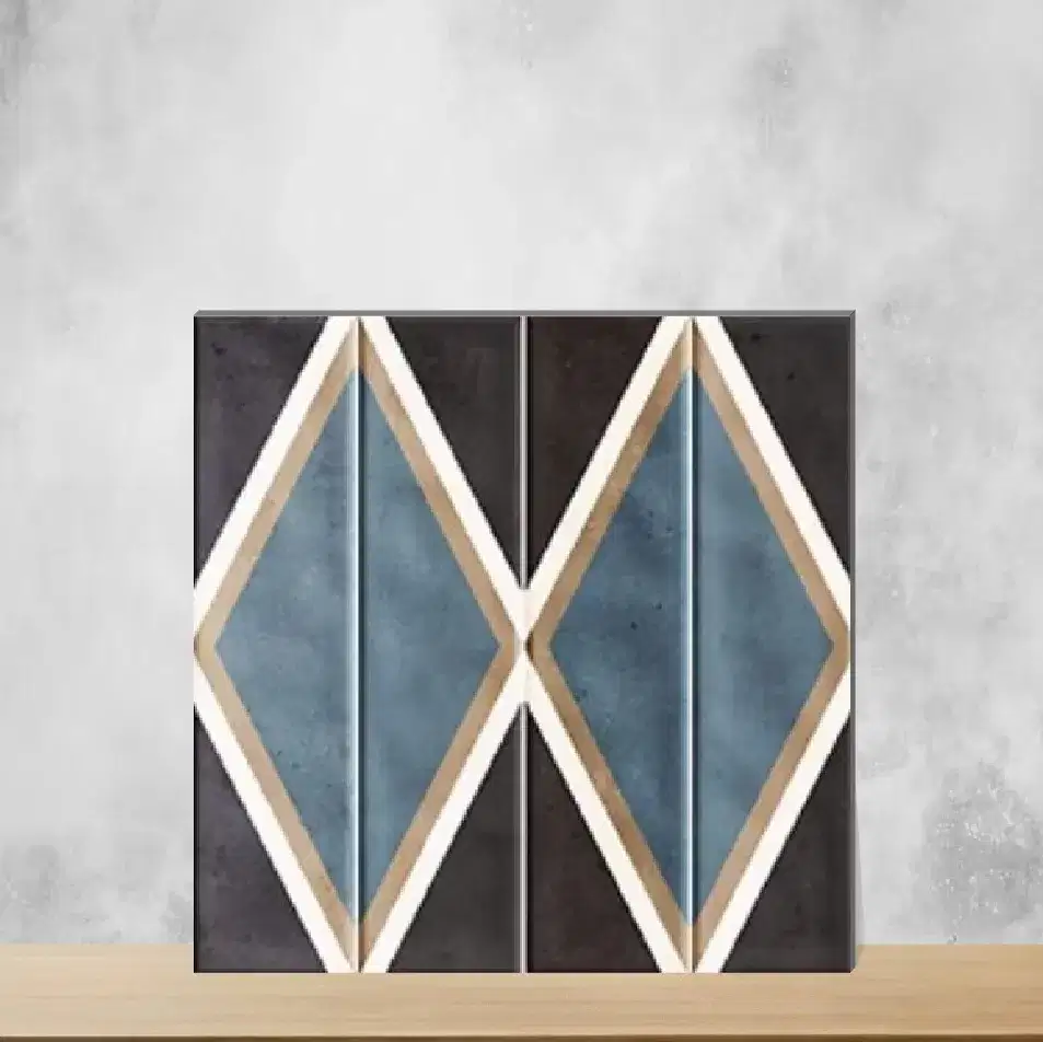 Ceramic Tikal Cosmo Sepia Decor Highlighter Tiles Glossy Square Tiles TL-6469-I (12x12 inch | 10 mm)-0