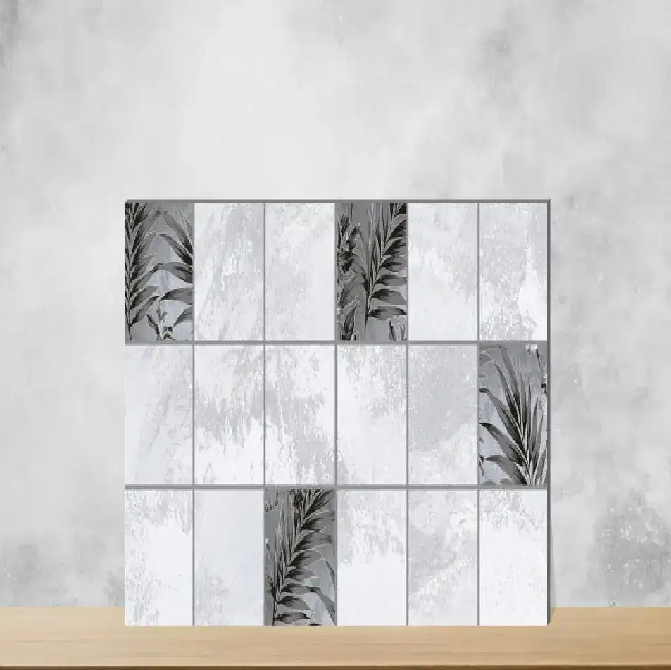 Ceramic Lustra Floral Nimbus Highlighter Tiles Satin Rectangular Tiles TL-6515 (24x12 inch | 9 mm)-0