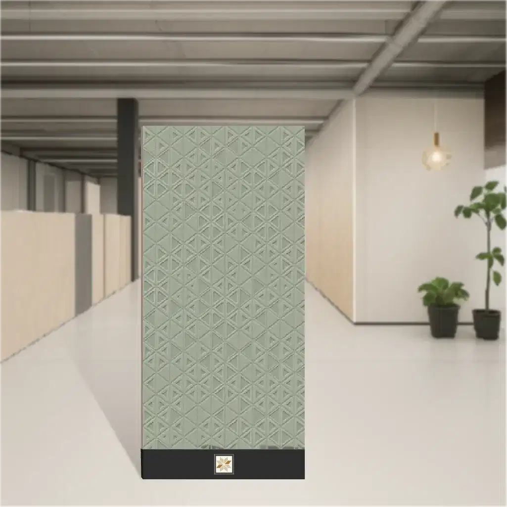 Vitrified Grigio Series Pattern 7 Geometric & Abstracts Matt Rectangular Tiles TL-6732-H (4x2 feet | 9 mm)-0