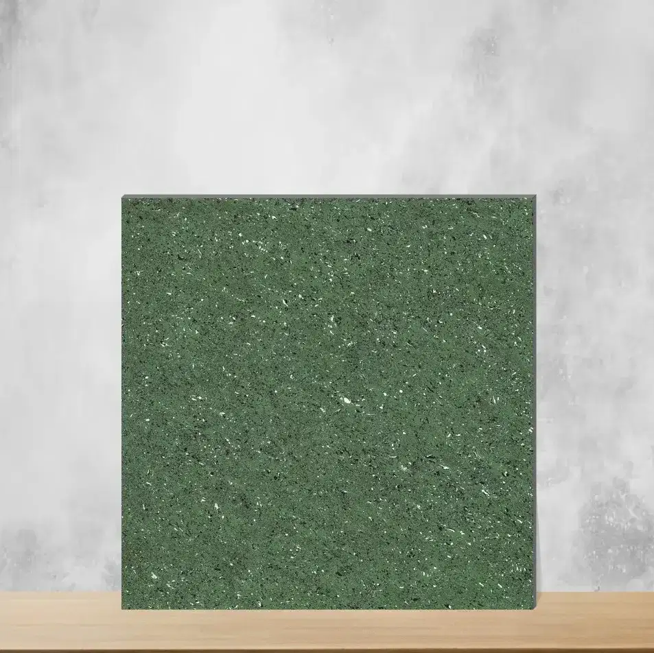 Vitrified Dualcore Emerald Green Marbles & Stones Glossy Square Tiles TL-6789 (2x2 feet | 9 mm)-0