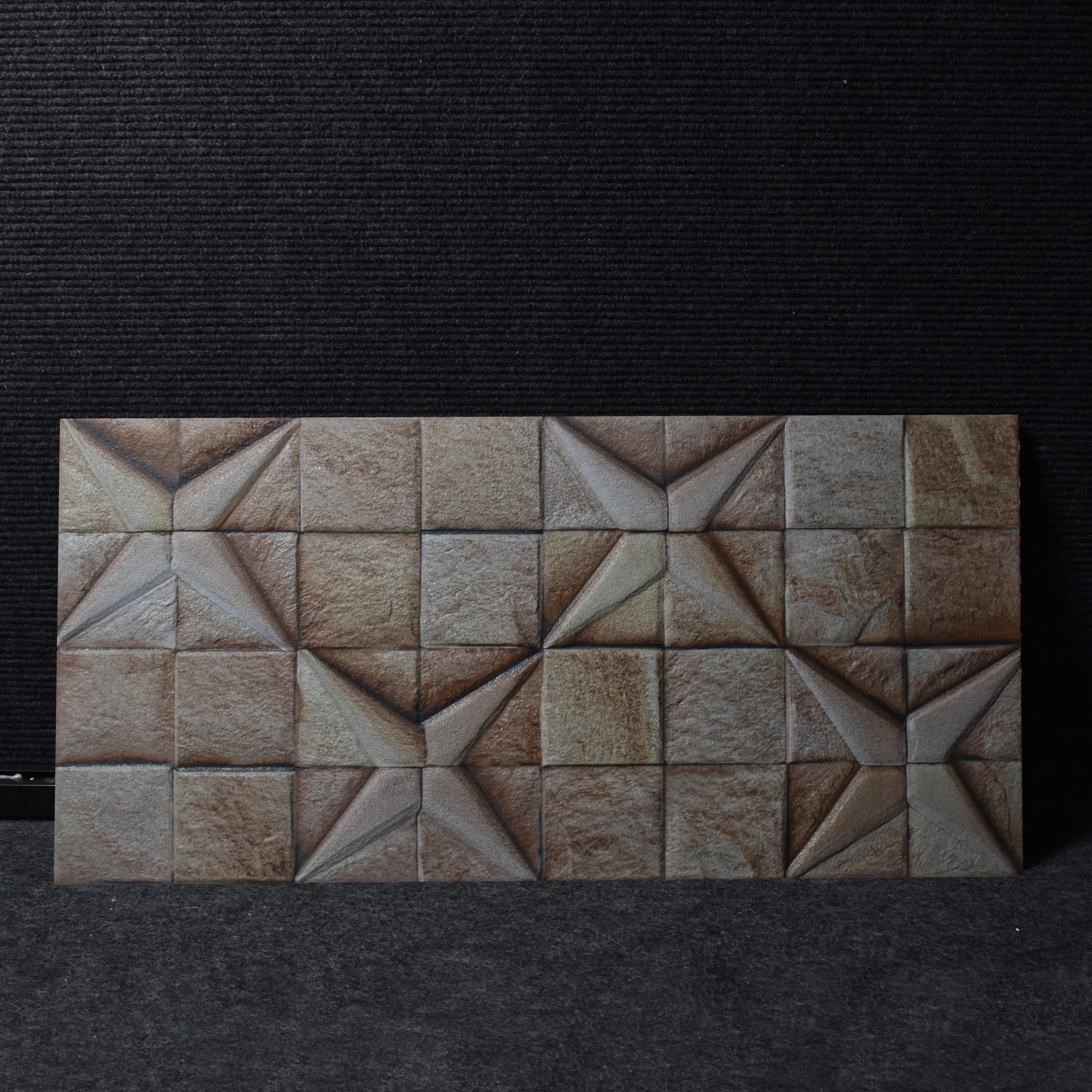 Caramel Elevation Stone Rectangular Tiles TL-7131-B (24x12 inch | 9 mm)-0