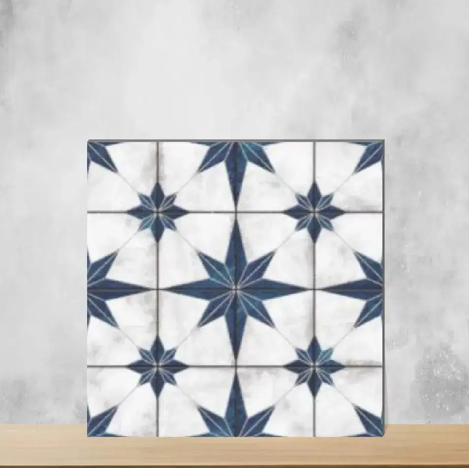 Vitrified Caspian Veil Moroccans Matt Square Tiles TL-7219 (2x2 feet | 9 mm)-0