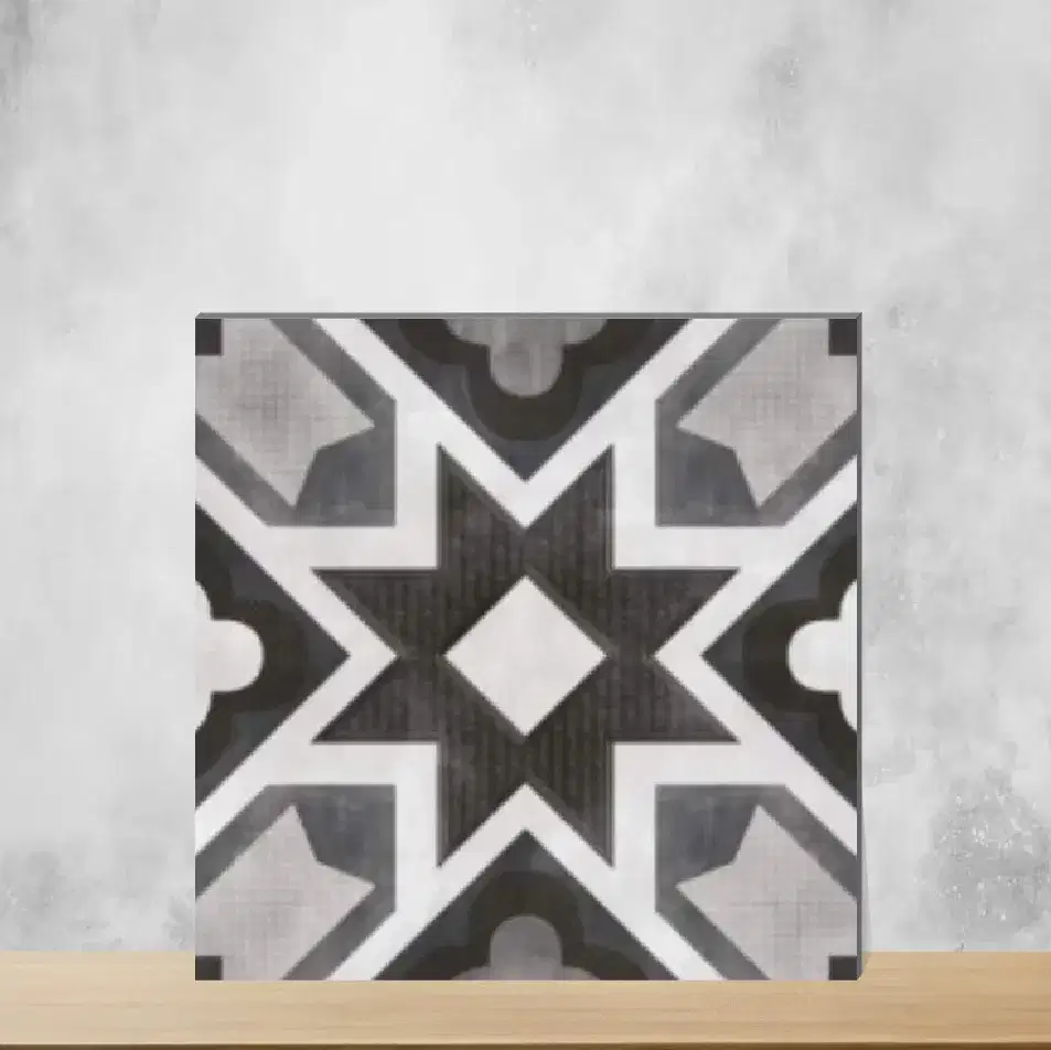 Vitrified Andes Ash Moroccans Matt Square Tiles TL-7234-D (12x12 inch | 9 mm)-0