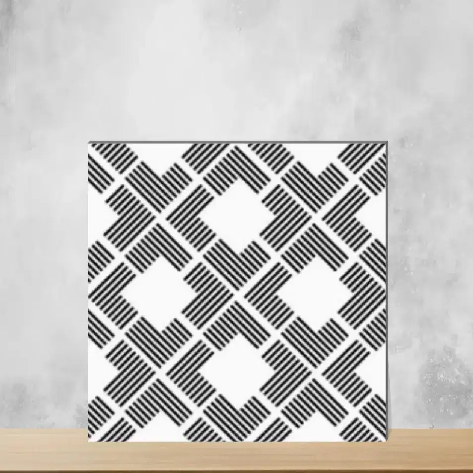 Vitrified Zinc Whisper Moroccans Matt Square Tiles TL-7234-G (12x12 inch | 9 mm)-0