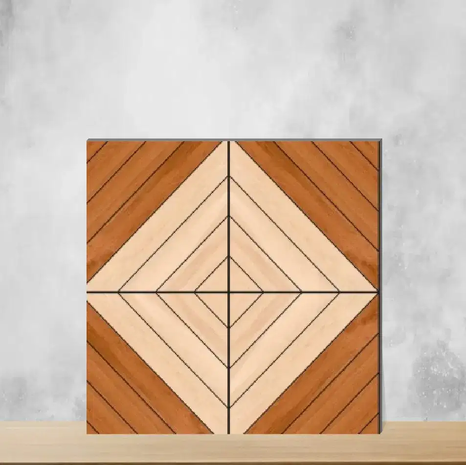 Wooden Effect Square Tiles TL-7280 (2x2 feet | 8 mm)-0