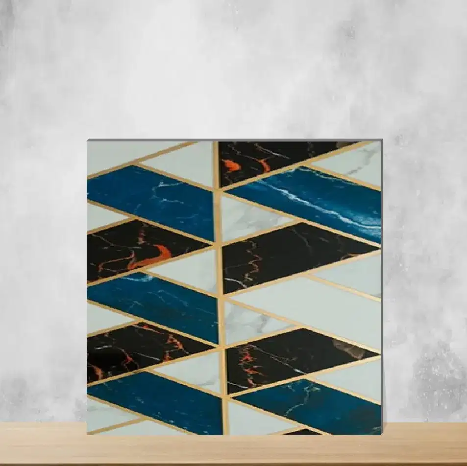 Ceramic Trendy Gold Decor 11 Highlighter Tiles Glossy Rectangular Tiles TL-7335 (12x24 inch | 9 mm)-0