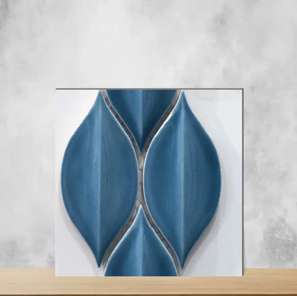 Ocean Deep Petal Design Rectangular Tiles TL-7739-E (11x12 inch | 10 mm)-0