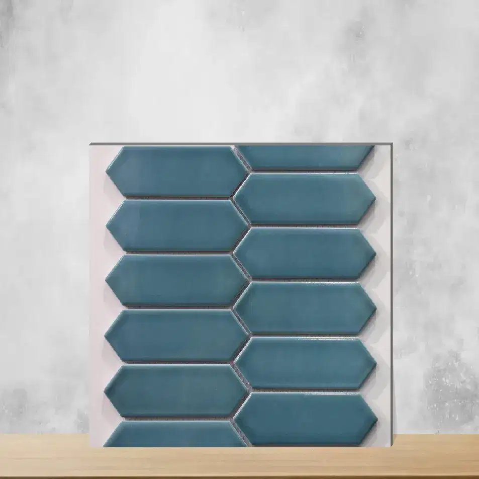 Sage Picket Design Rectangular Tiles TL-7691 (10x11 inch | 6.5 mm)-0