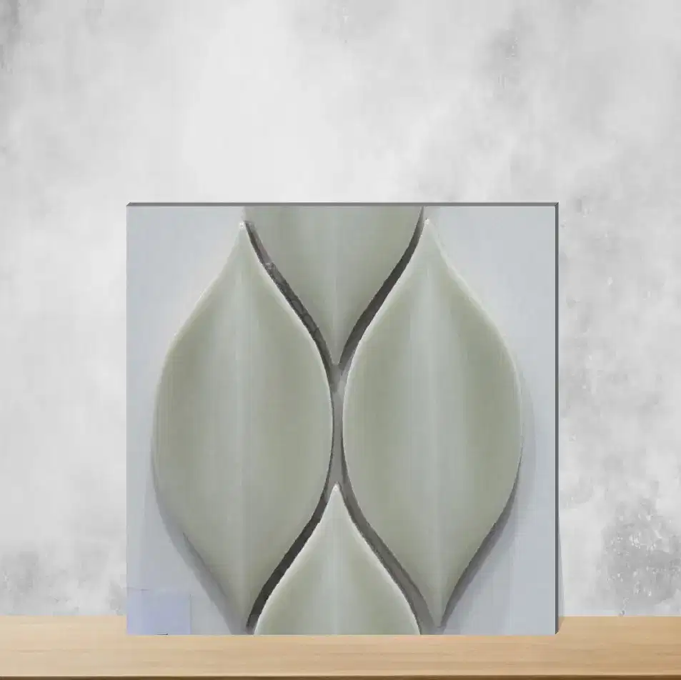 Petal Design Rectangular Tiles TL-7739-D (11x12 inch | 10 mm)-0