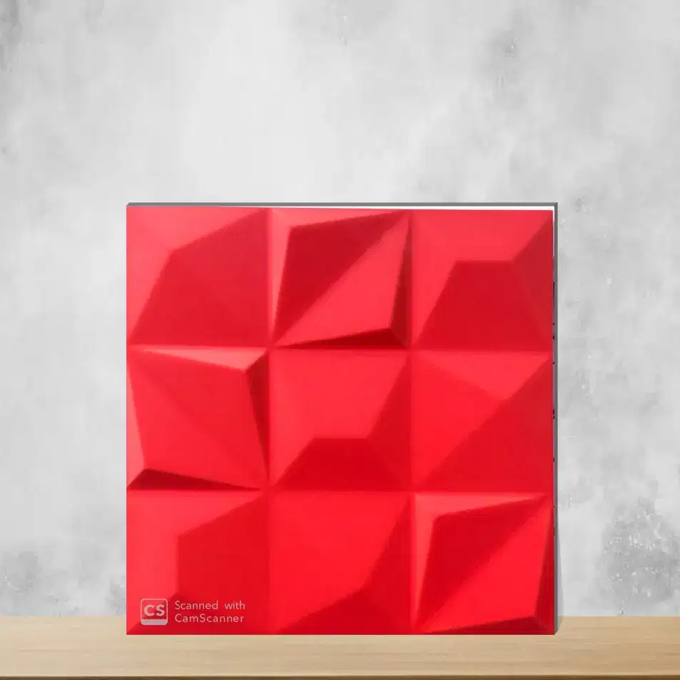 Ceramic Dusk Blood Red 3D Tiles Square Tiles TL-8436-C (12x12 inch | )-0