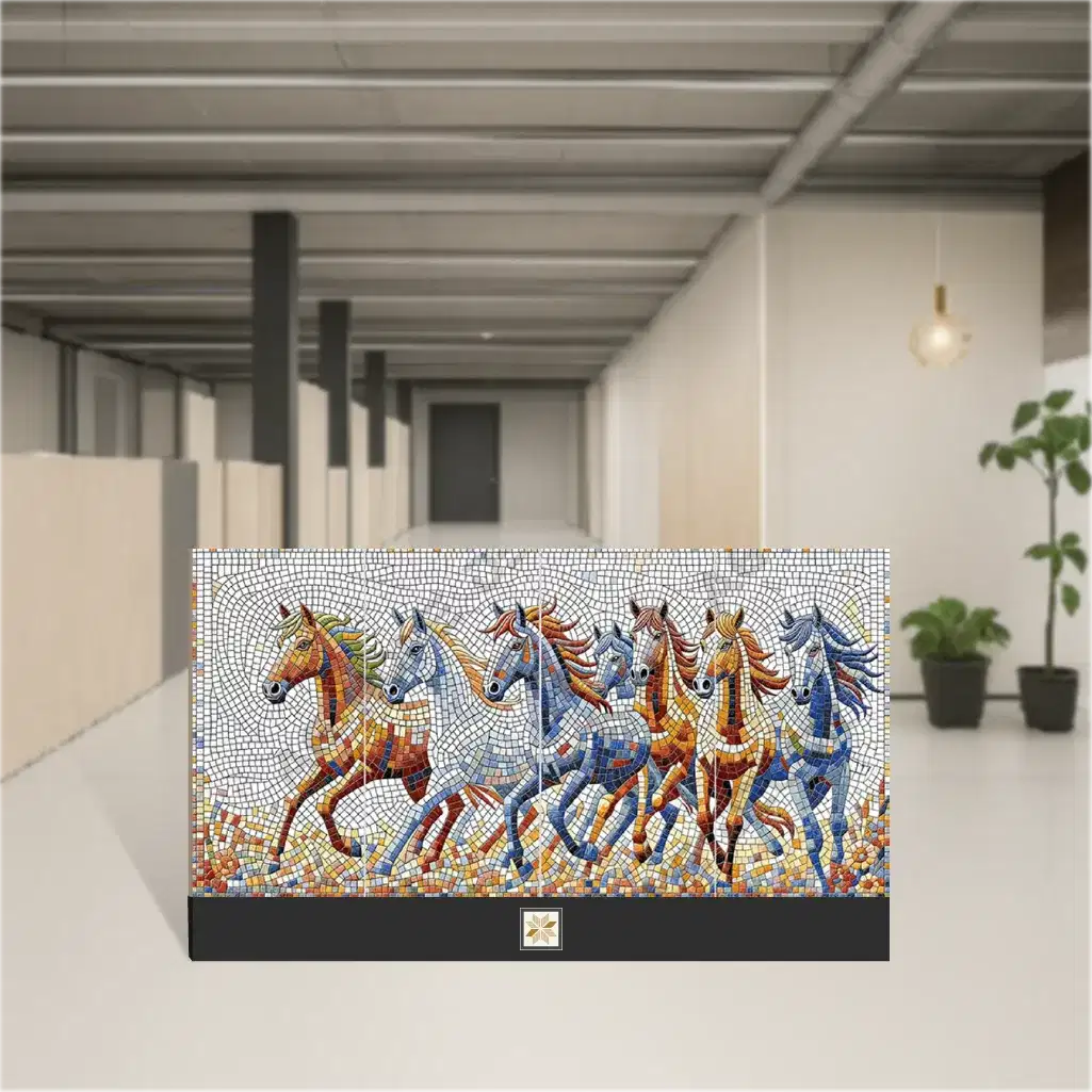 Vitrified Freedom Horse Glossy Rectangular Tiles TL-8484 (4x2 feet | 9 mm)-0