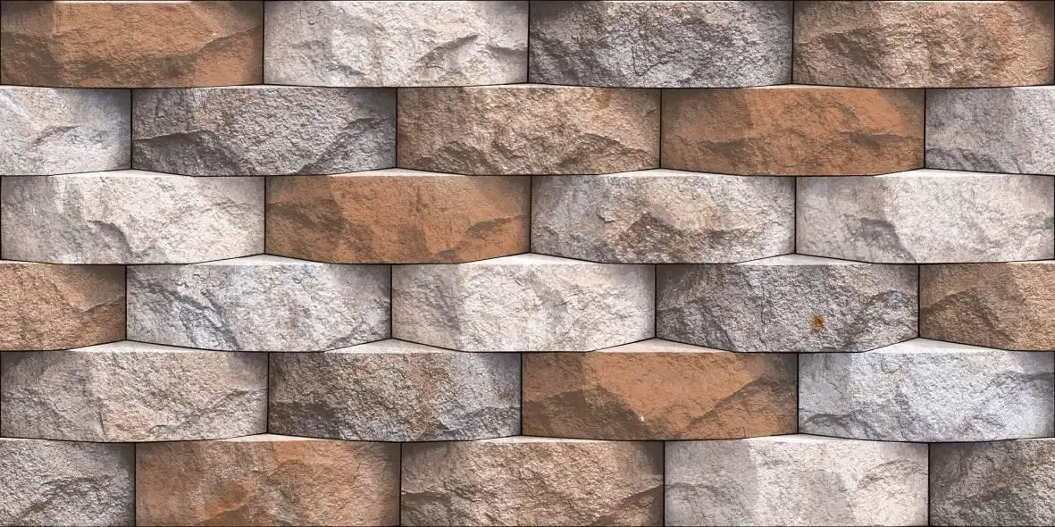 Elevation Stone Rectangular Tiles TL-8855 (24x12 inch | 10 mm)-0