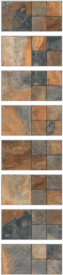 Vitrified Cotta Rust Marbles & Stones Matt Rectangular Tiles TL-9002 (24x12 inch | 12 mm)-0