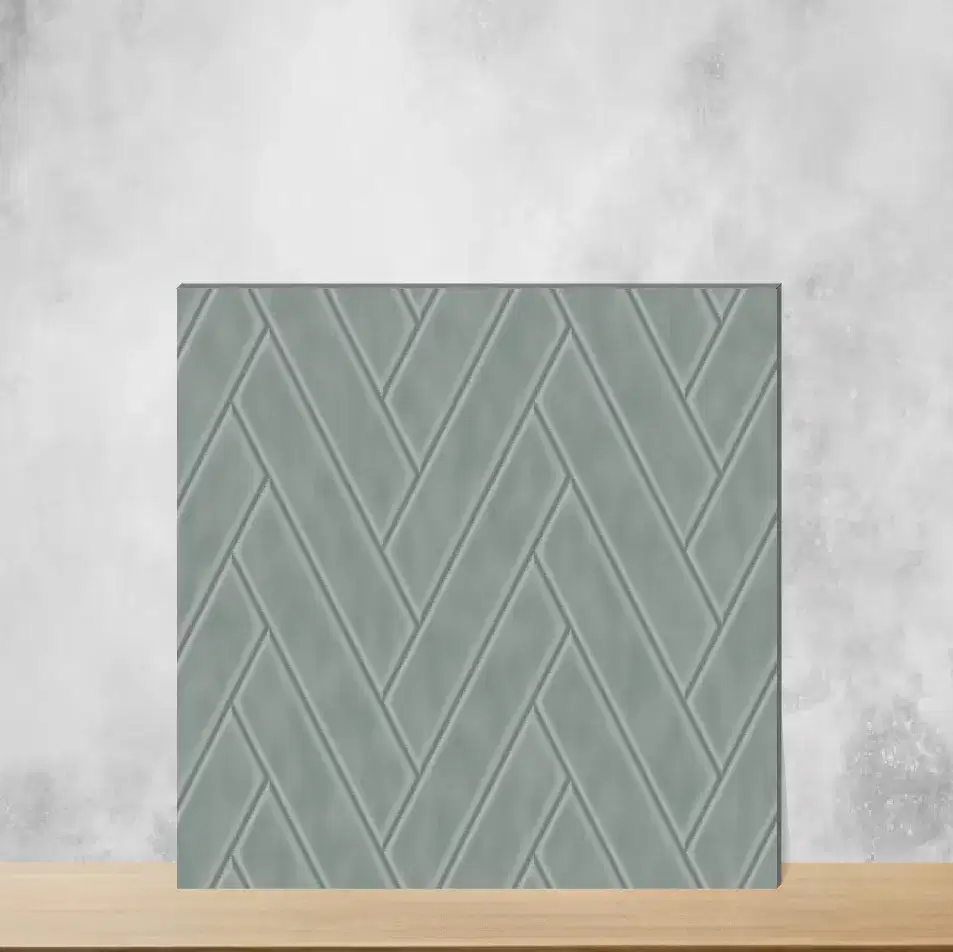 Ceramic Spring Drift Grey Glossy Rectangular Tiles TL-9066-D (24x12 inch | 9 mm)-0