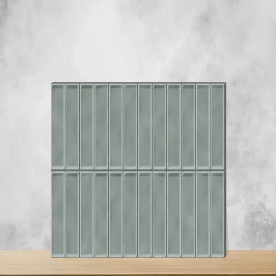 Ceramic Aloe Tread Glossy Rectangular Tiles TL-9066-C (24x12 inch | 9 mm)-0