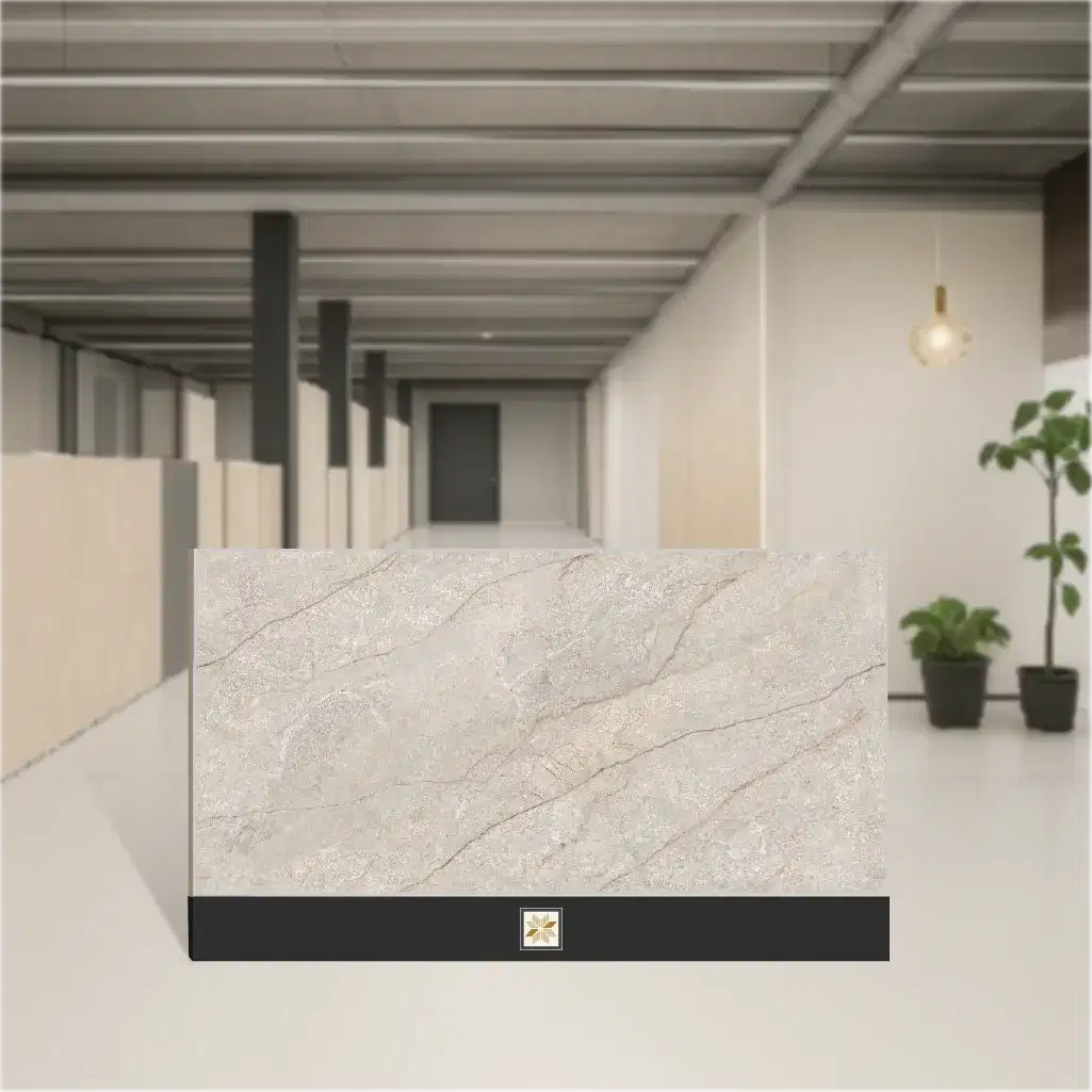 Vitrified Renor Beige Marbles & Stones Matt Rectangular Tiles TL-9174-C (4x2 feet | 9 mm)-0