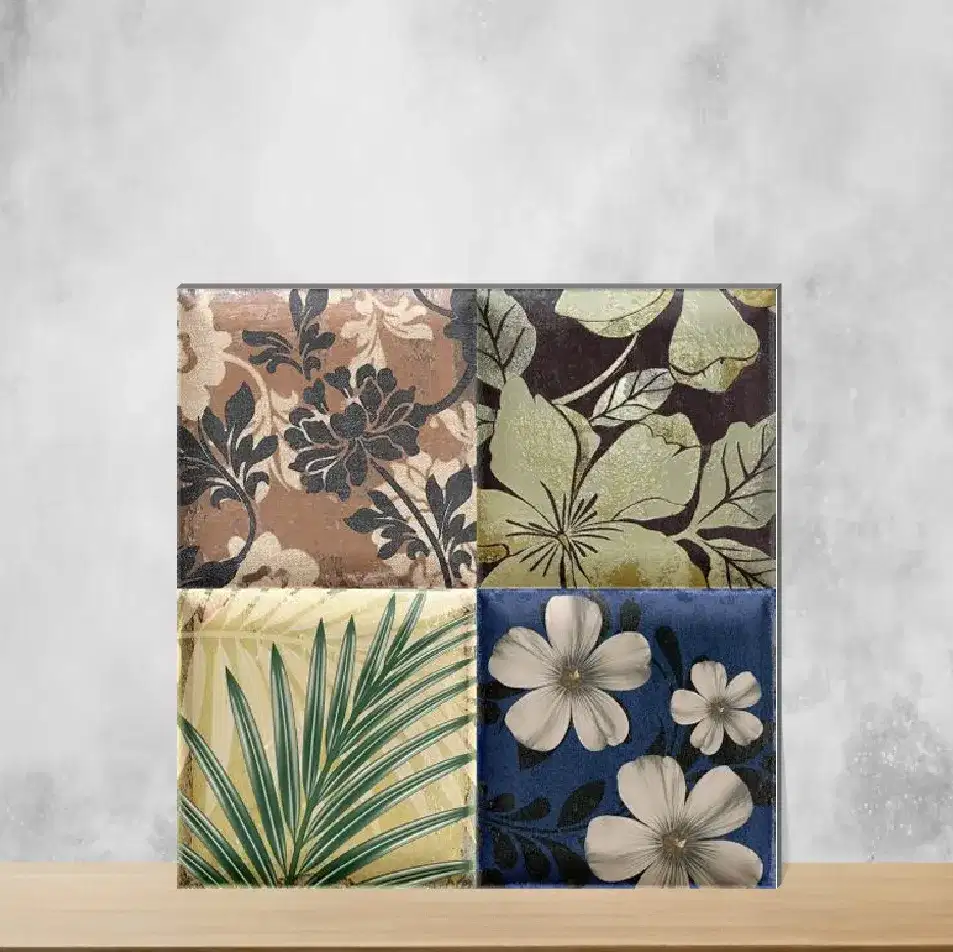 Ceramic Notte Charm Decor Matt Square Tiles TL-9890-G (12x12 inch | 9 mm)-0