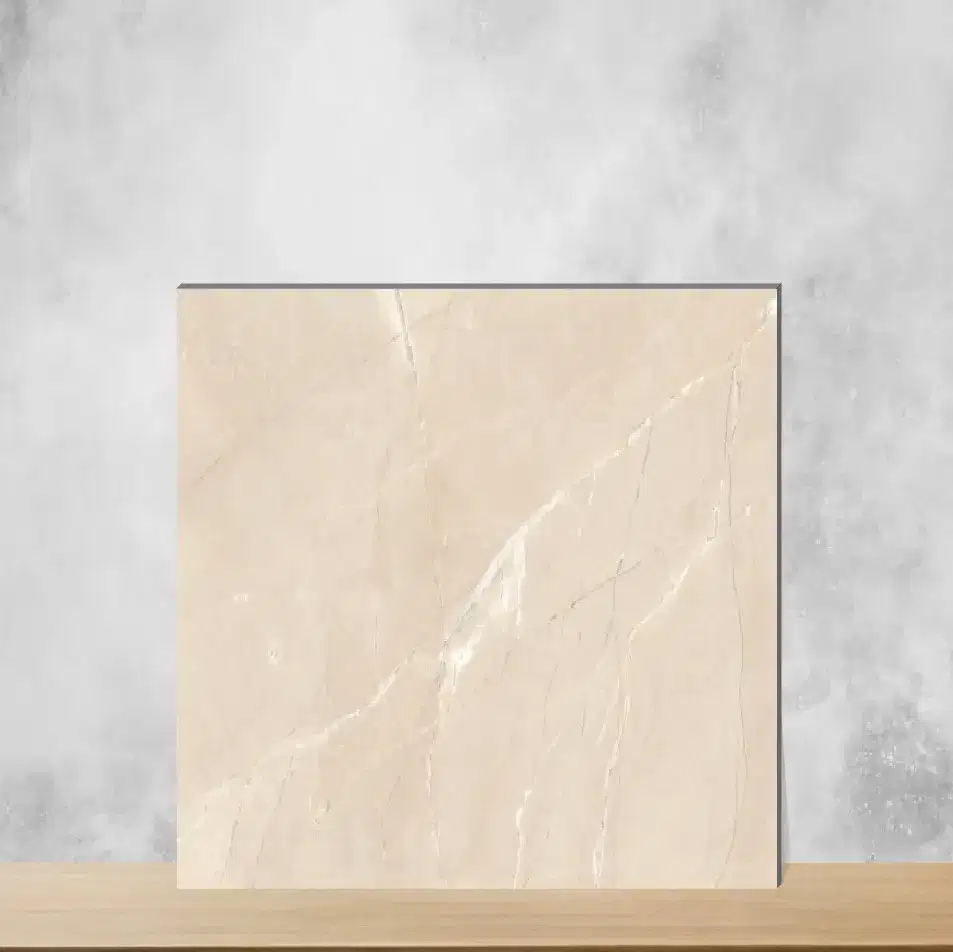 Ceramic Etania Crema Marbles & Stones Glossy Rectangular Tiles TL-9873-A (24x12 inch | 8 mm)-0