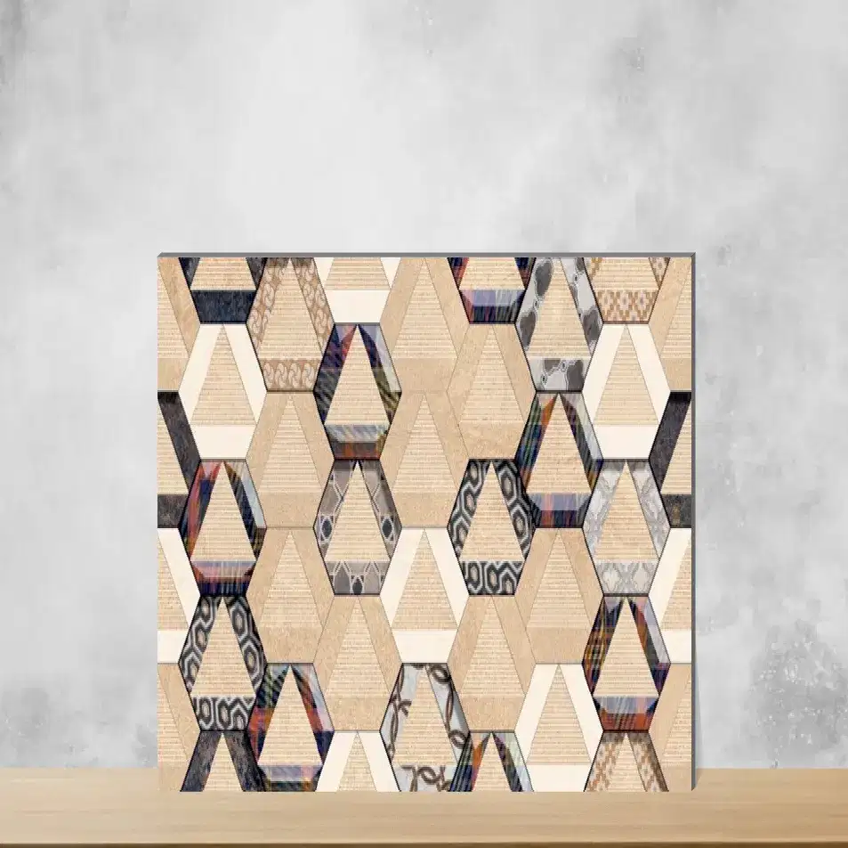 Ceramic GS Yasmin Beige HL Highlighter Tiles Glossy Rectangular Tiles TL-9880-B (24x12 inch | 8 mm)-0