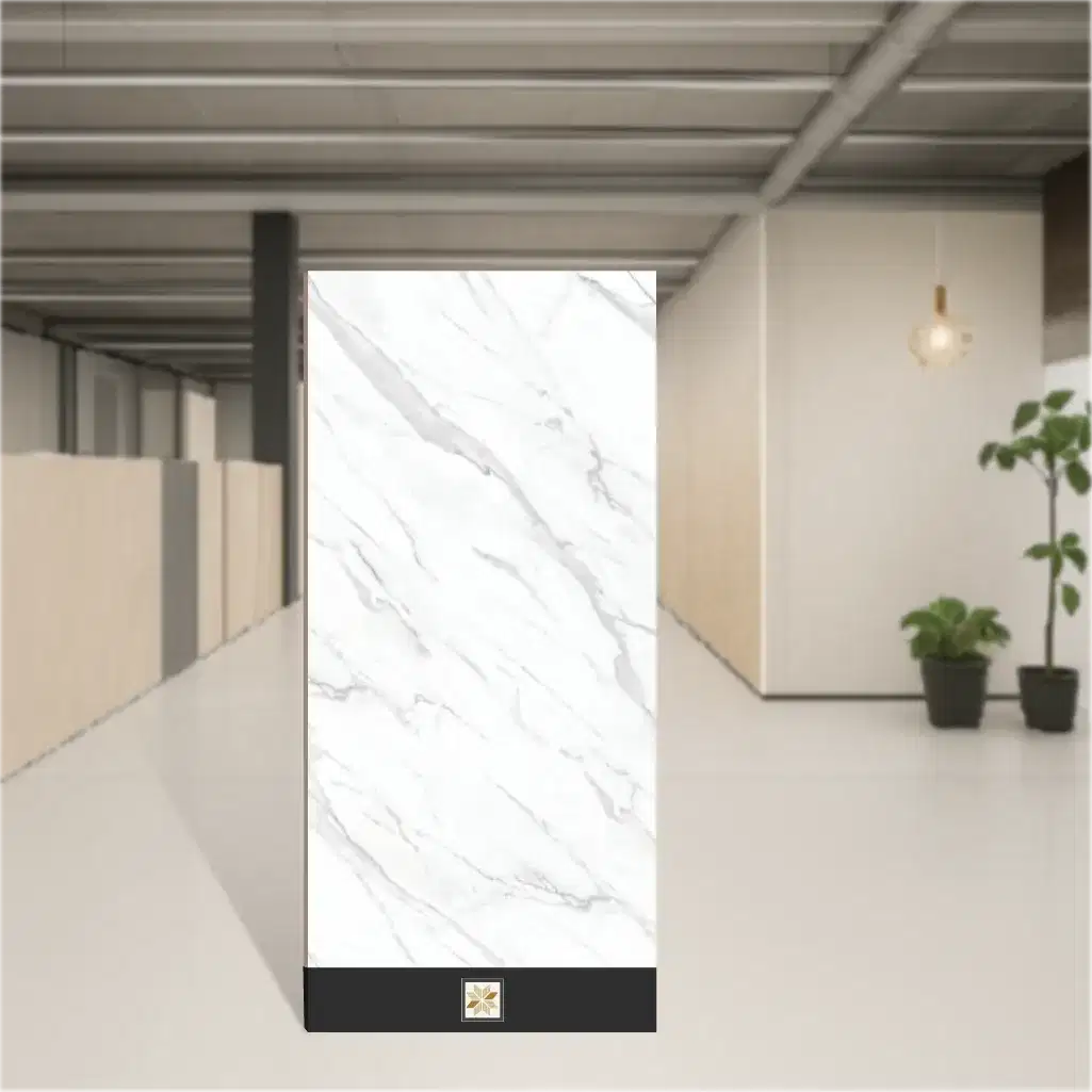 Vitrified Polar Glazed Marbles & Stones Matt Rectangular Tiles TL-9940 (5.3x2.7 feet | 9 mm)-0