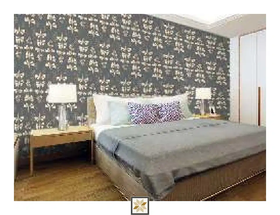 Multi Colour Flower Wallpaper (40 inches width) : WP-33752-B-0