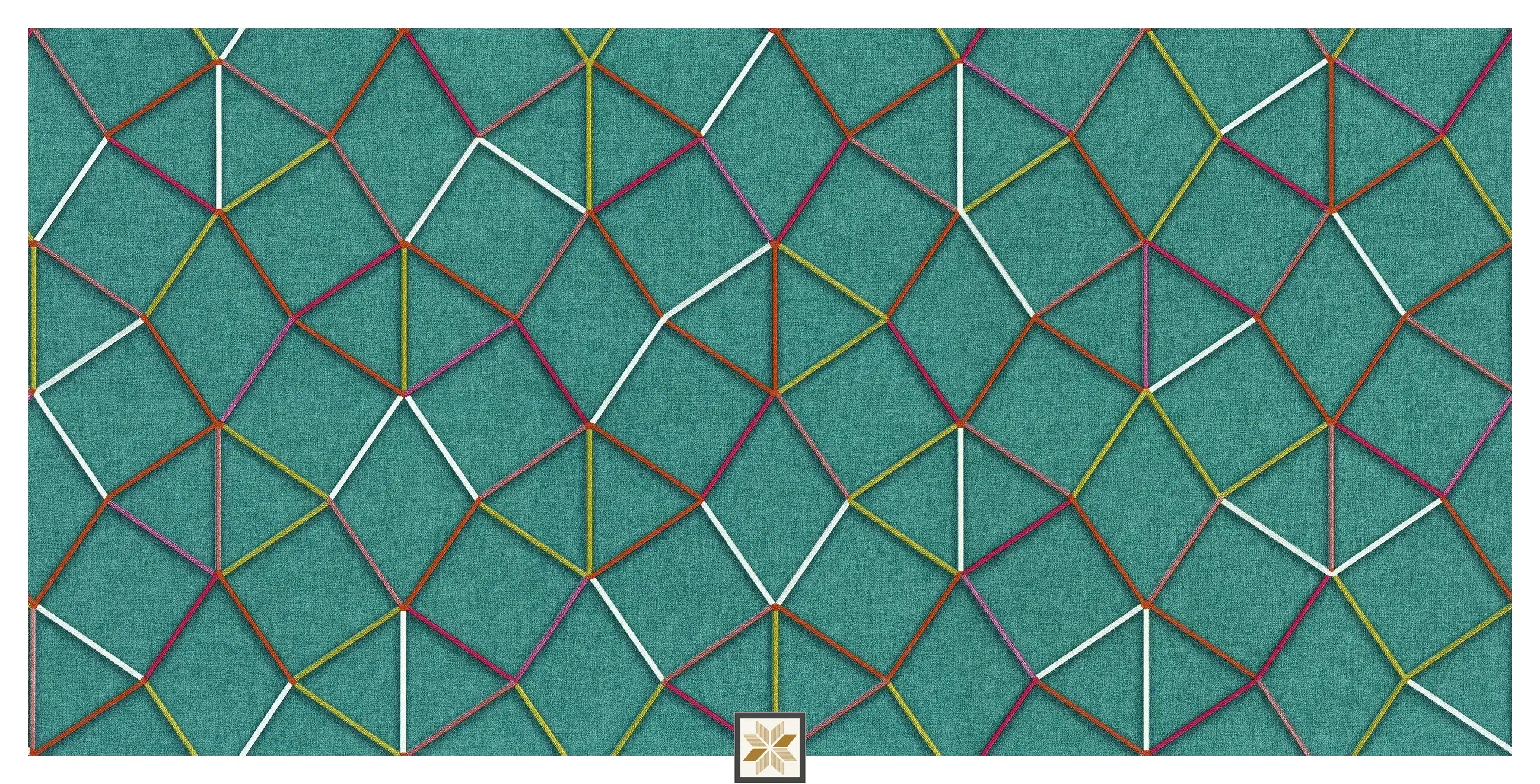 Green Pattern PVC(Vinyl) Wallpaper (1066.8 inches width) : WP-34167-0