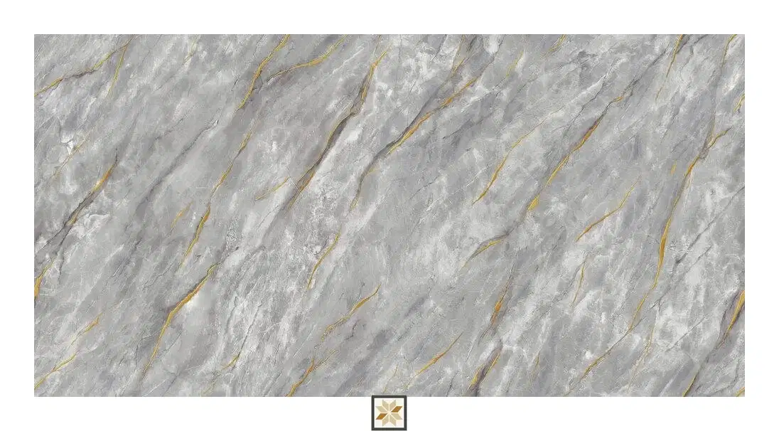 Grey Marble PVC(Vinyl) Wallpaper (1066.8 inches width) : WP-34290-D-0