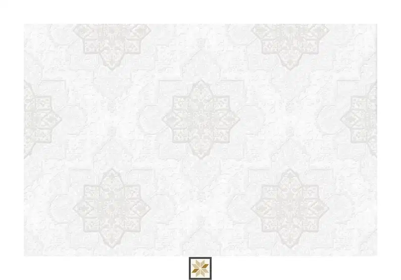 White Pattern Wallpaper (1066.8 inches width) : WP-35124-D-0