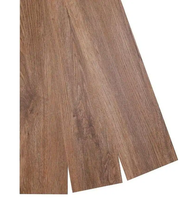 Brown Crystal Finish PVC Wooden Flooring | Best for Balcony, Bedroom, Kitchen, Living Room, Office | WF-25021-0
