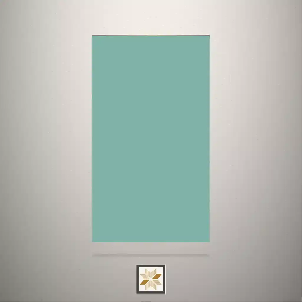 High Gloss Aqua Solid Color Green Laminate (8x4 feet,1.5 mm): LM-18109