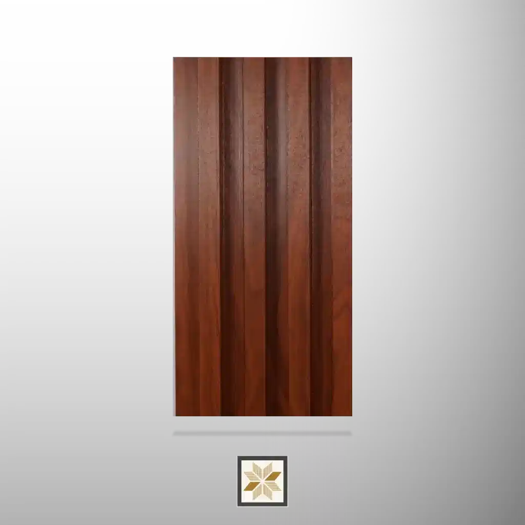 9.5x0.54 feet | 23 mm Brown Wood louvers (suitable for Bedroom, Hotel, Living Room, Office, Restaurant, TV Cabinet) | LV-20013