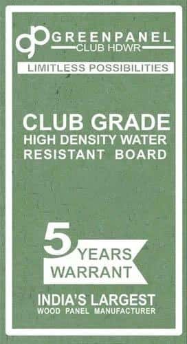 High-Density Plywood Greenpanel Club Green Plywood (8x4 feet,25 mm) : PB-35910-J-0