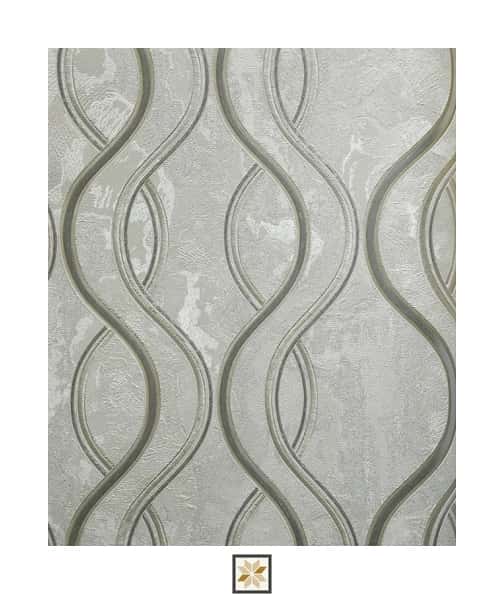 White Pattern Wallpaper (530 inches width) : WP-35157-F-0
