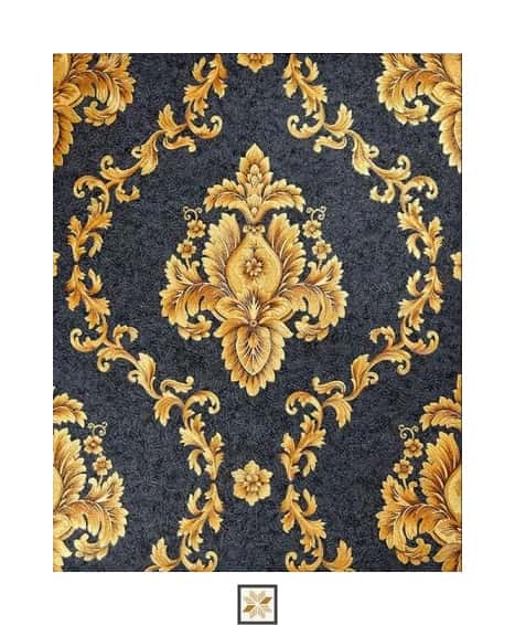 Grey Royal Wallpaper (533.4 inches width) : WP-35155-G-0