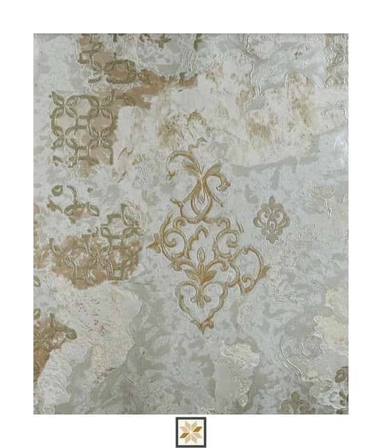 Cream Pattern Wallpaper (530 inches width) : WP-35159-D-0