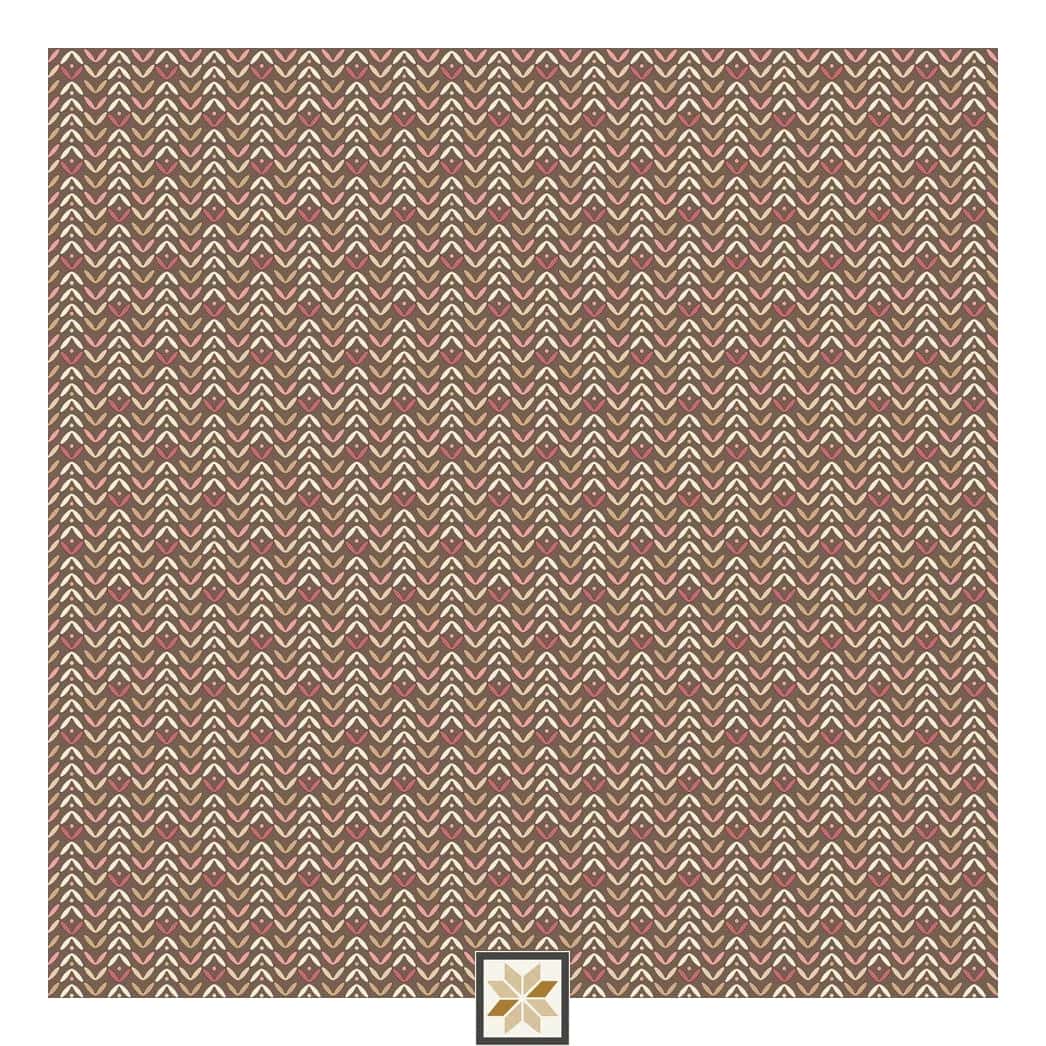 Brown Pattern Non Woven Wallpaper (530 inches width) : WP-35163-D-0