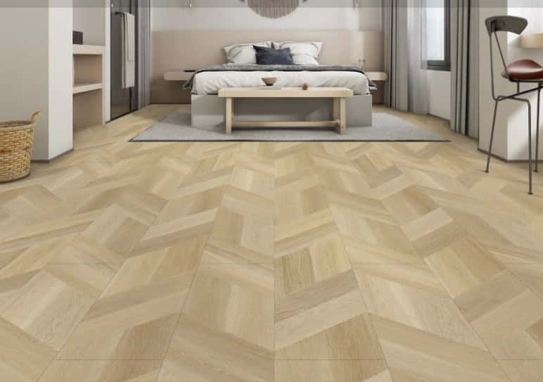 Harbour Oak Finish HDF Wooden Flooring | Best for Balcony, Bedroom, Kitchen, Living Room, Office | WF-25158-D-0